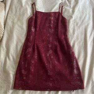 Urban Outfitters Snake Print Mini Dress